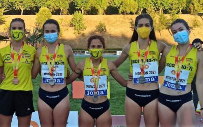 ALCAMPO-Scorpio71 subcampeón de España de relevos 4X100 femeninos en el nacional Sub20