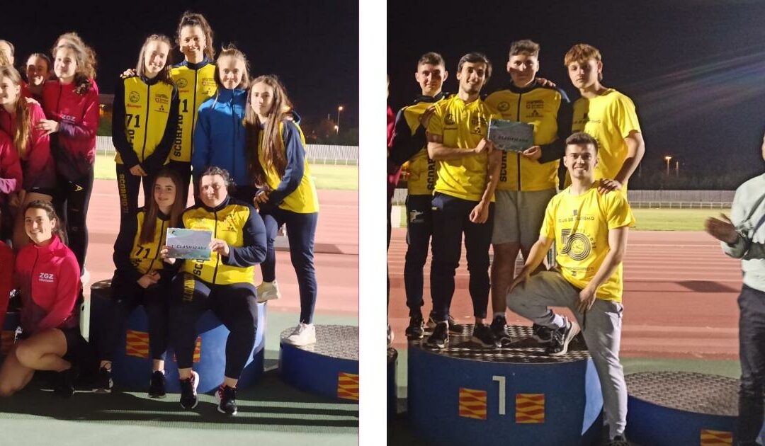 Las escuadras masculina y femenina de ALCAMPO-Scorpio71 campeonas de Aragón