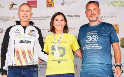 Ana Buero conquista el título de campeona de Aragón F45 de media maratón