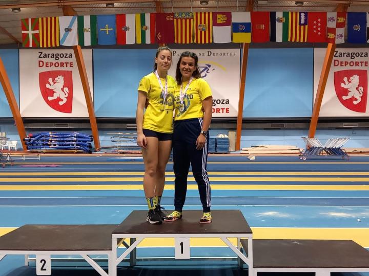 Ana Ibáñez y Eva Luna Lozano plata y oro en combinadas U20-U18. (Foto: ALCAMPO-Scorpio71)