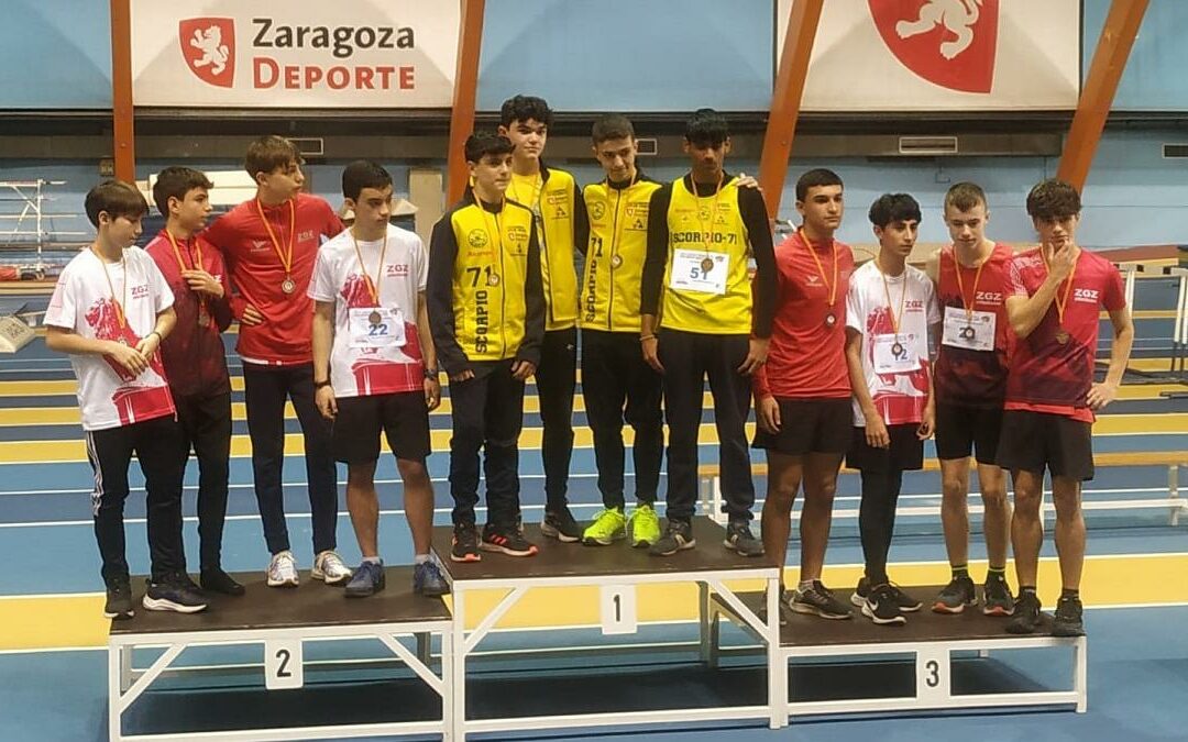 Los cadetes de ALCAMPO-Scorpio71 cosechan 20 medallas en el Campeonato de Aragón Individual