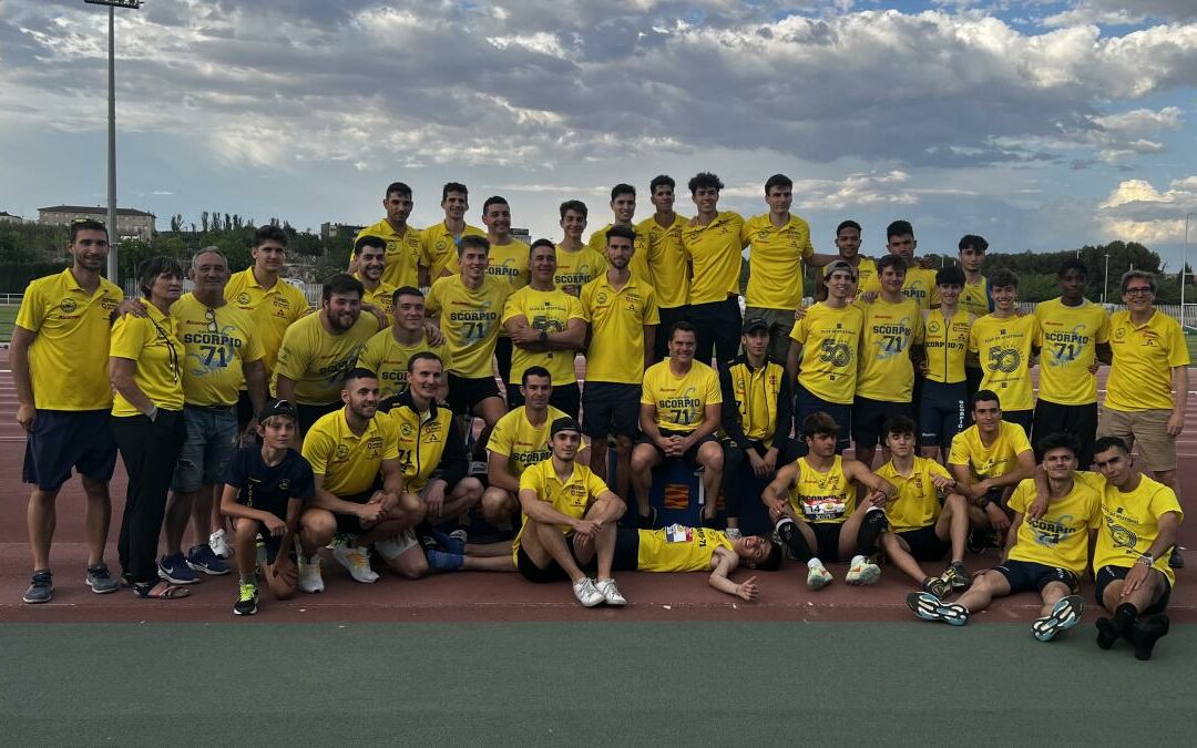 Equipo masculino de ALCAMPO-Scorpio71 que ha competido en el segundo encuentro de la Liga Joma 2023, en Zaragoza. (Foto: ALCAMPO-Scorpio71)
