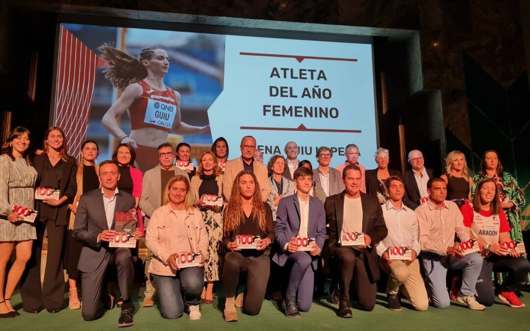Premiados en la Gala del Atletismo Aragonés celebrada en Zaragoza el 19 de mayo de 2023. (Foto: Gobierno de Aragón)