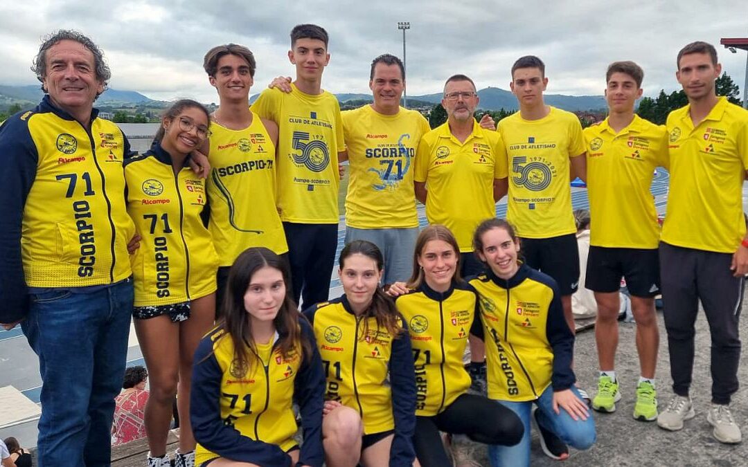 La expedición del ALCAMPO-Scorpio71 en el Campeonato de España Sub18 AL 2023, celebrado en Gijón. (Foto: ALCAMPO-Scorpio71)
