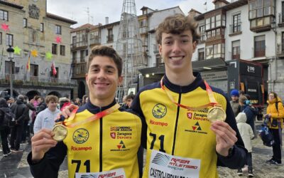 Los atletas del ALCAMPO-Scorpio71 Pablo Zárate y Gabriel González ganan dos medallas de oro en el Campeonato de España de Marcha de Invierno.