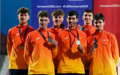 plata europea y Récord histórico para Aarón Gastón en el 4×400 sub-20