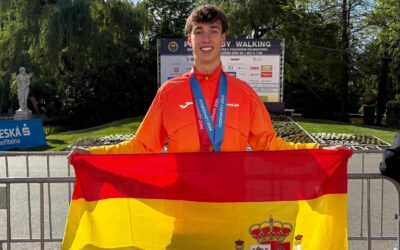 GABRIEL GONZÁLEZ HACE HISTORIA EN PODEBRADY CON UNNUEVO RÉCORD DE ARAGÓN ABSOLUTO EN 10 KM MARCHA